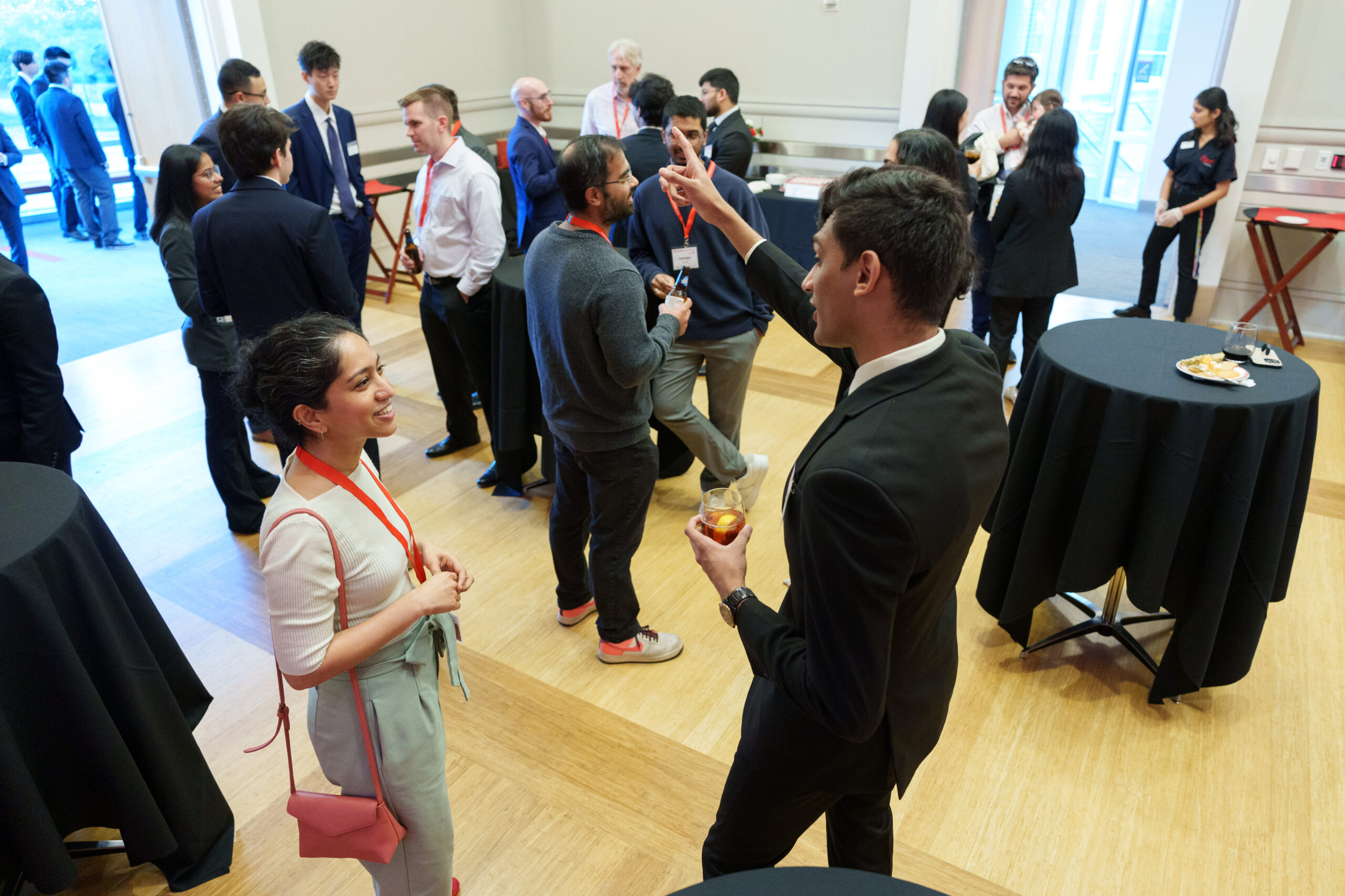 Candid photo of FM graduate students, alumni and guests from the 20th Anniversary and Alumni Reunion