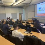 Photo of Freddie Mac representative giving a presentation to FM students.